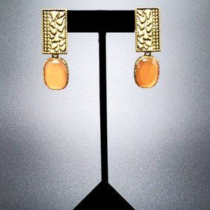Trendy Golden Matt Pastel Earrings!